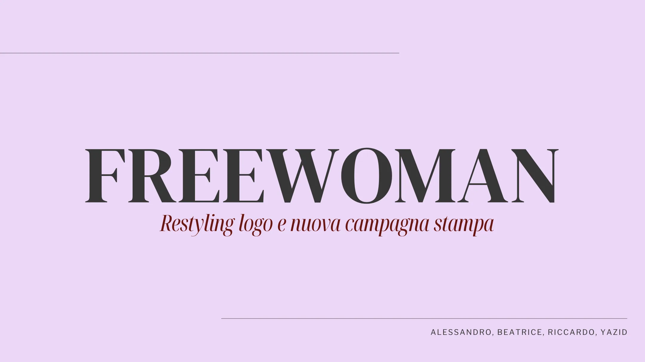 FreeWoman — Campagna "La Gomma" - Visual 1
